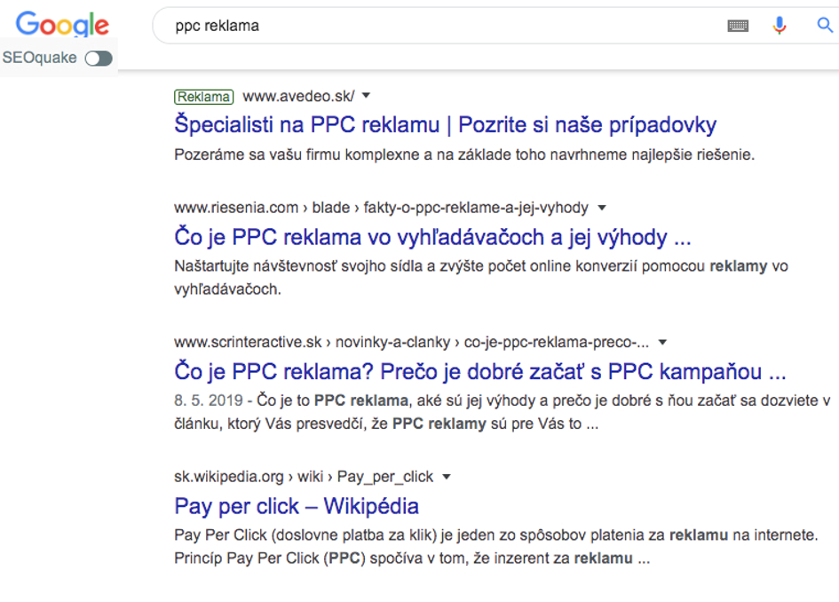 PPC reklama