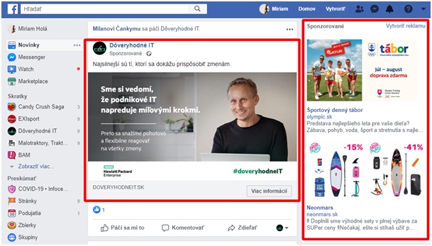 Reklama na Facebooku