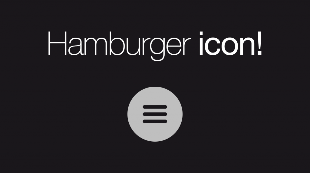 návrh webu hamburger icon