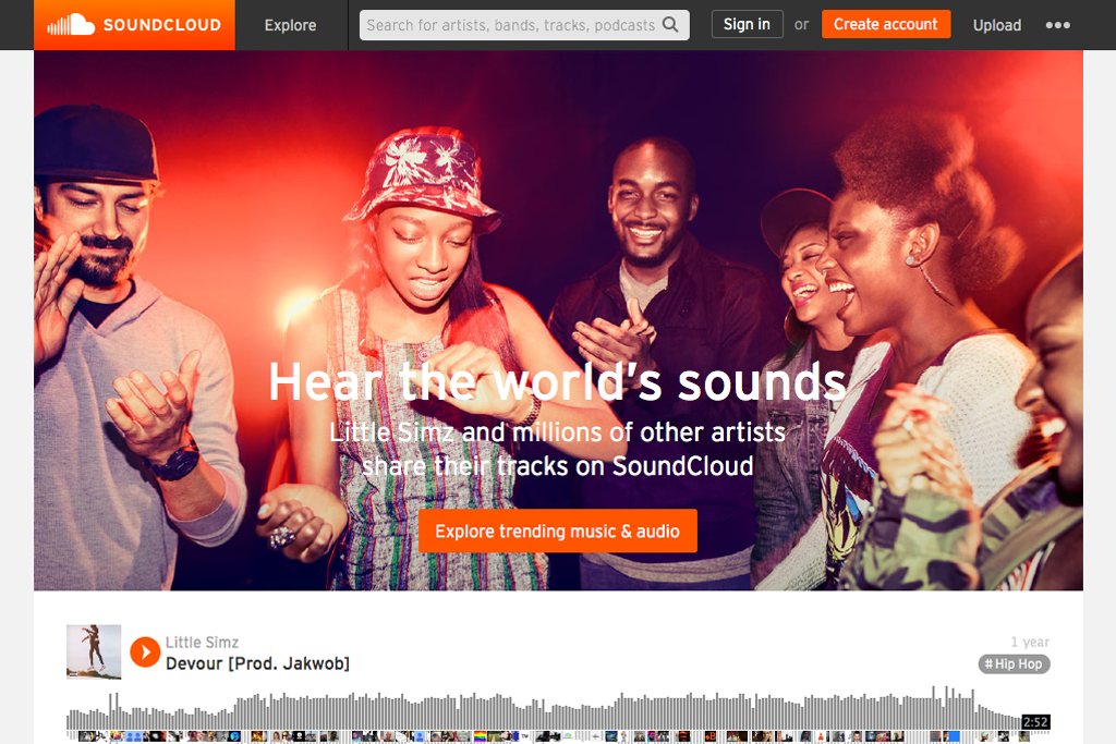SoundCloud - ilustračný obrázok